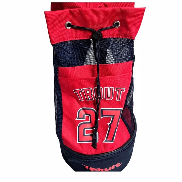 New Los Angeles Angels # 27 Mike Trout Backpack Cooler Bag - Picture 8 of 16